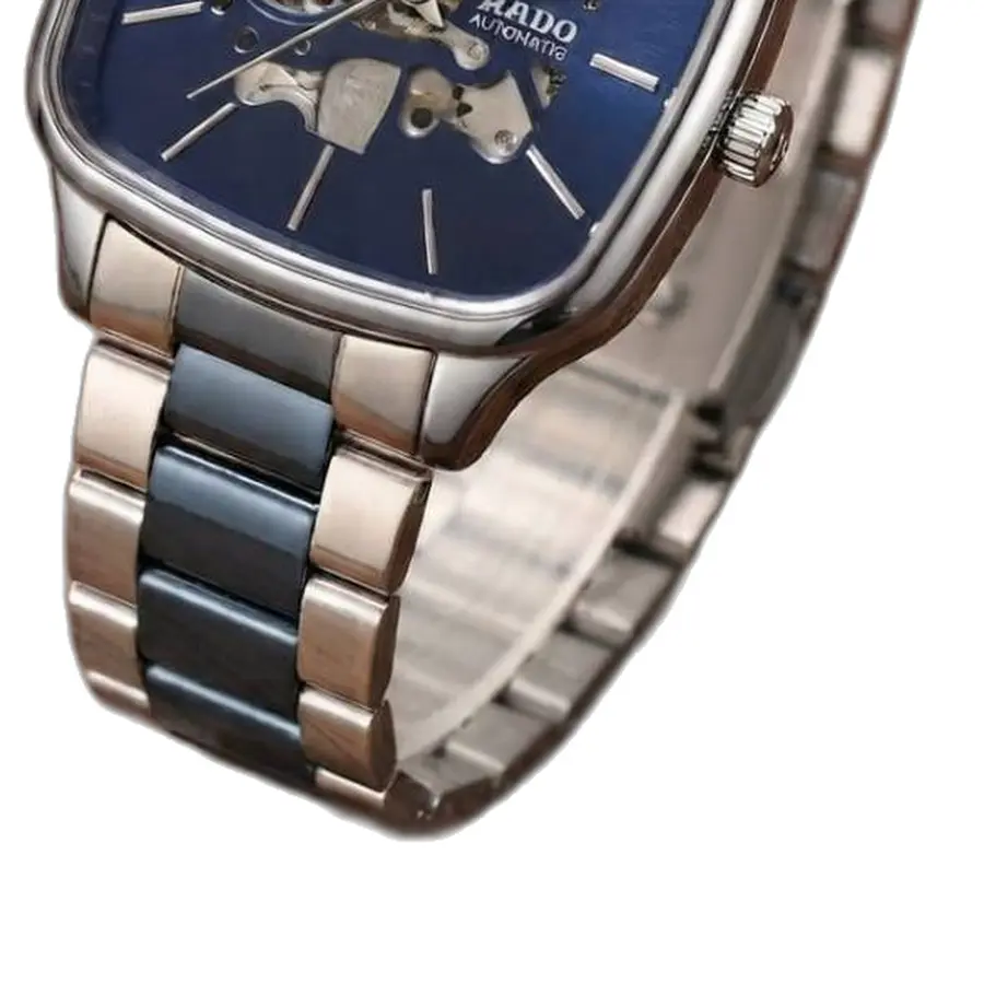 Rado Skeleton Luxury Edition Automatic 2 ton silver blue - strap